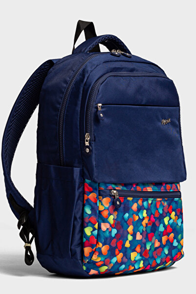 Go Veform Su Geçirmez Çok Cepli Sırt Çantası – Ortaokul, Lise ve Günlük Kullanım MYP2085 Lacivert