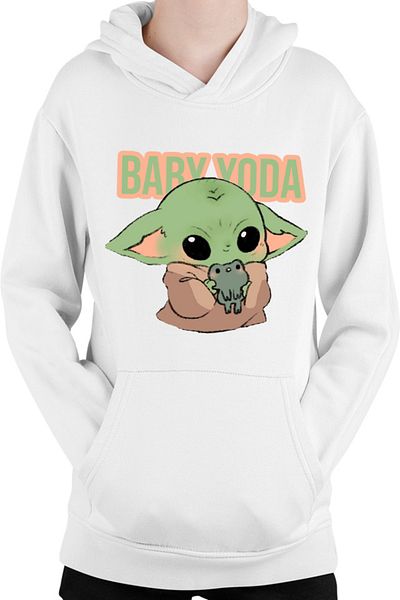 OEM Hanorac Copii Baby Yoda Frog Small Cute Pillow