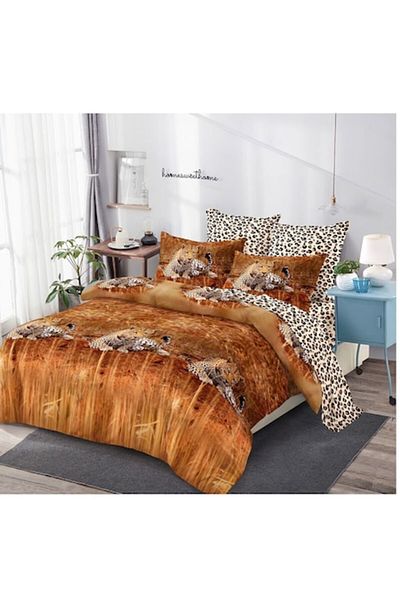 OEM Bed linen, Finet, 6 pieces, 2 people, Animal print, 230x250 cm multicolor