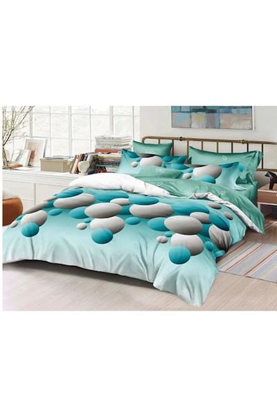 OEM Double Bed Linen Set, 6 Pieces, 2 Persons, 180x200 cm, Multicolor, M31