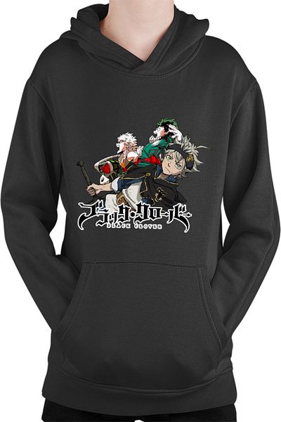 OEM Hanorac Copii Black Clover Asta Wizard Hard Work My Hero Academia Deku