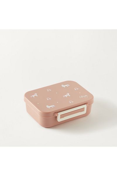 Citron Printed Sectioned Lunch Box with Clip Lock Lid6 -Month Warranty