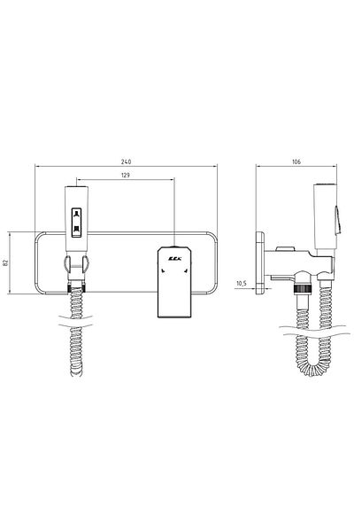 Eca Dalia Sink Faucet L Spout