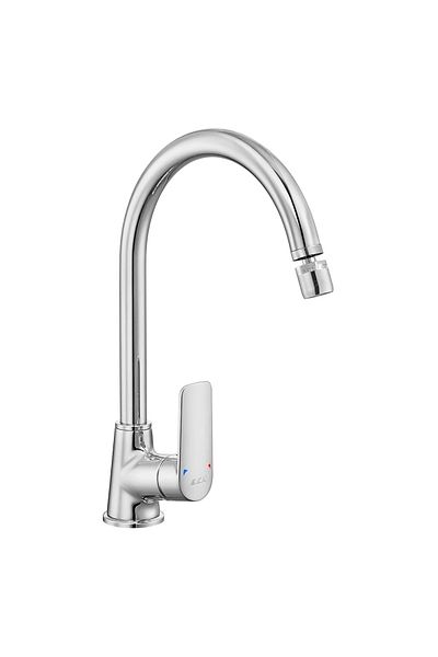 Eca Lia Kitchen Faucet Swan Spout Articulated