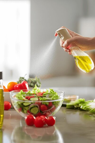 Sas Haus Tekli Set Cam Sprey Yağdanlık - Airfryer, Izgara, Fritöz, Salata, Yemek Püskürtmeli Yağdanlık - 3066