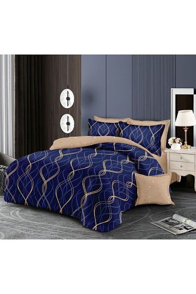 OEM Double Bed Linen Set, 6 Pieces, 2 Persons, 180x200 cm, Multicolor M7