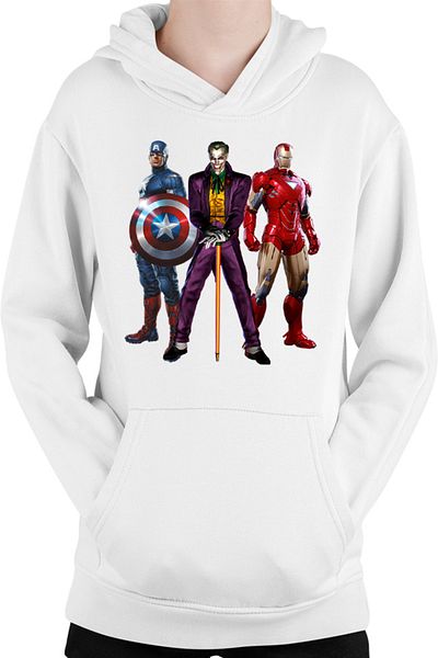 OEM Hanorac Copii Joker Captain America Ironman Trauma Sad Superhero