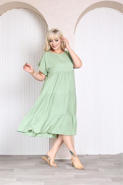 mervemoda Women's Large Size Sleeveless Summer Dress