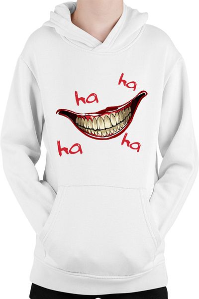 OEM Hanorac Copii Joker Smile Laugh Psychopath Hurt Lips Self Defense