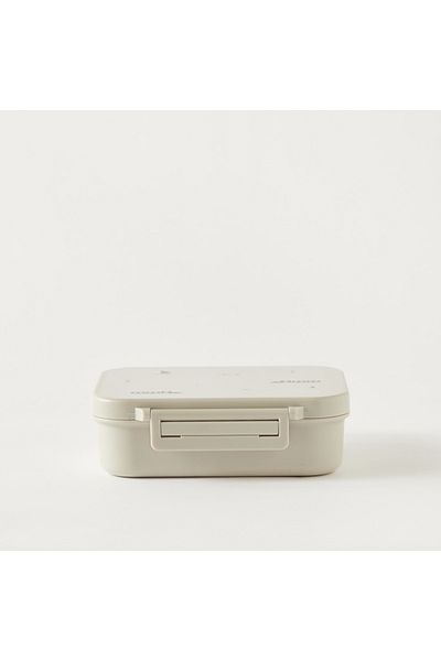 Citron Printed Sectioned Lunch Box with Clip Lock Lid6 -Month Warranty