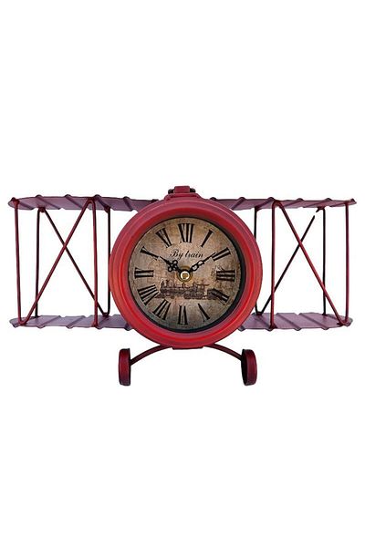 BV Table Clock, Airplane Shape, 32 cm