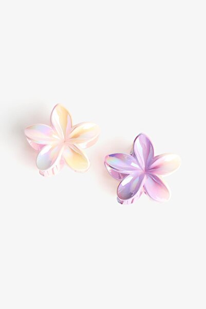 Bershka 2-pack of flower hair clips