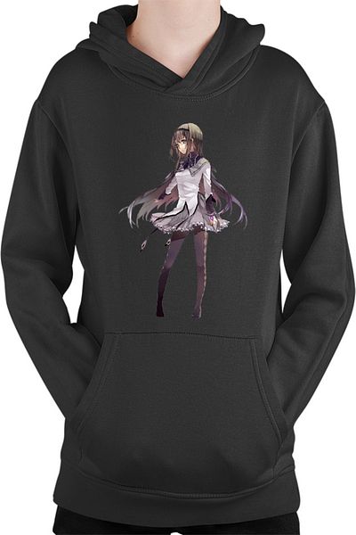 OEM Madoka Magica Akemi Homura Gothic Witch Kids Hoodie