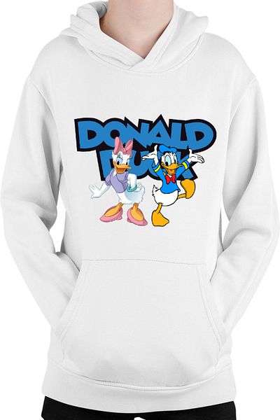 OEM Donald Duck Daisy Lovers Family American Kids Hoodie