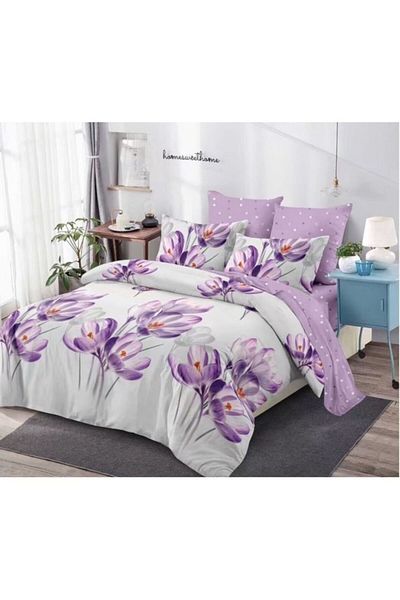 OEM Double Bed Linen with Elastic, 6 Pieces, 2 Persons, 180X200 cm, Unique Print, Multicolor