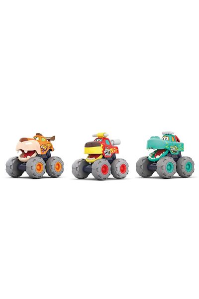 Mercaton SET 3 MASINUTE BEBE MONSTER TRUCK