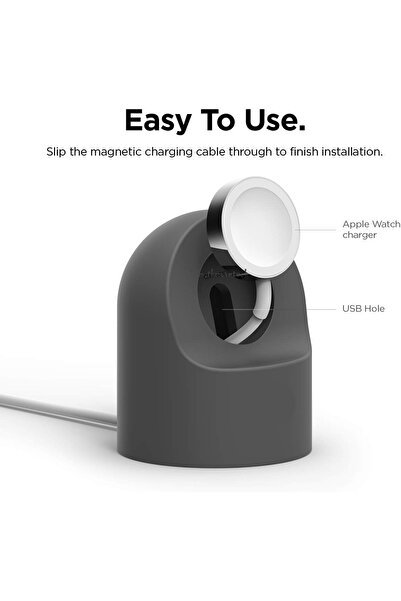 m.tk moveteck Apple Watch Serisi 10, 9, 8, SE2 7 6 SE 5 4 3 2 1 ile Uyumlu Şarj istasyonu Standi Kablo Düzenleyici