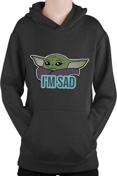 OEM Baby Yoda Sad Cry Star Wars Kids Hoodie