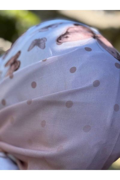 ALDAİR The Pashmina Viscose Fabric Is a Digital Pattern of 110 Grams