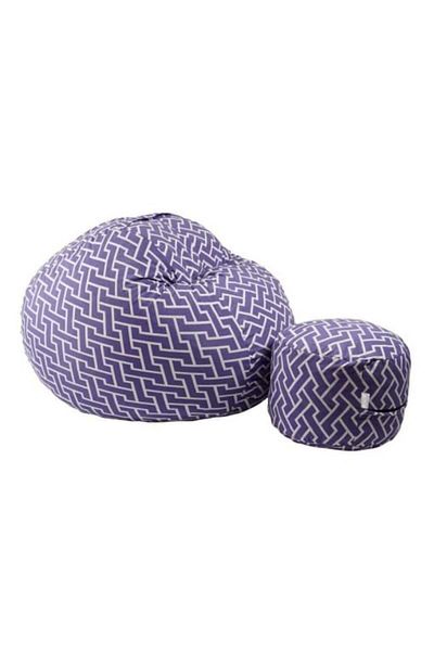 Pufrelax Set Fotoliu Matusalem cu Otoman (suport picioare), Material Textil - Zippity Purple