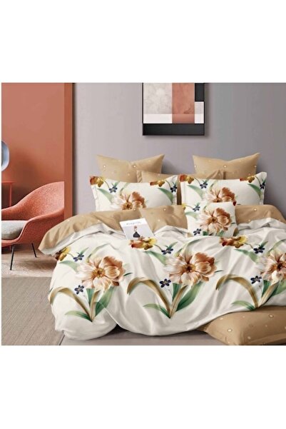 OEM Double Bed Linen Set, 6 Pieces, 2 Persons 180x200 cm, Multicolor