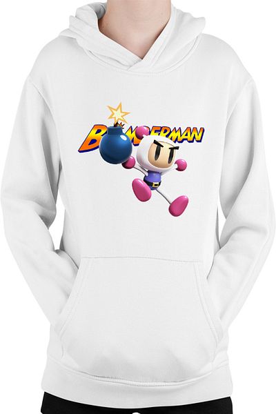 OEM Bomberman Logo Jump Multiplayer Action Timer Kids Hoodie