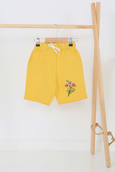 TOFİSA شورت بناتي بطبعة الخردل - 27331