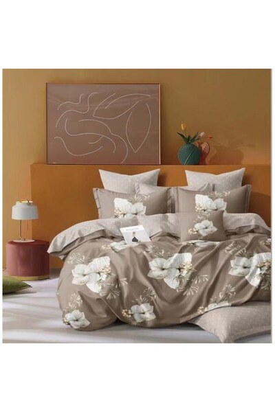 OEM Double Bed Linen Set, 2 People, 4 Pieces, 240x250 cm, Multicolor, M1