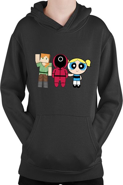 OEM Kids Hoodie Squid Game Family Powerpuff Girls Bubble Minecraft