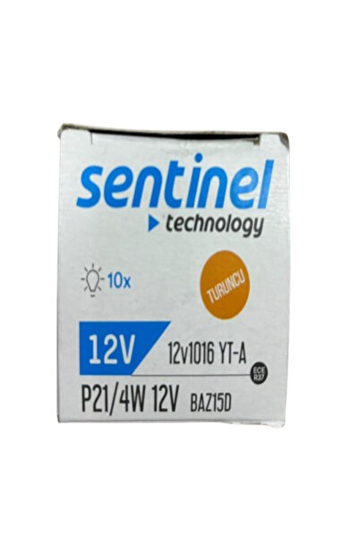 Sentinel 93 PY21 Yakın Tırnak Turuncu Düz Tek Döy Sinyal Ampülü 12v 10 Adet F...