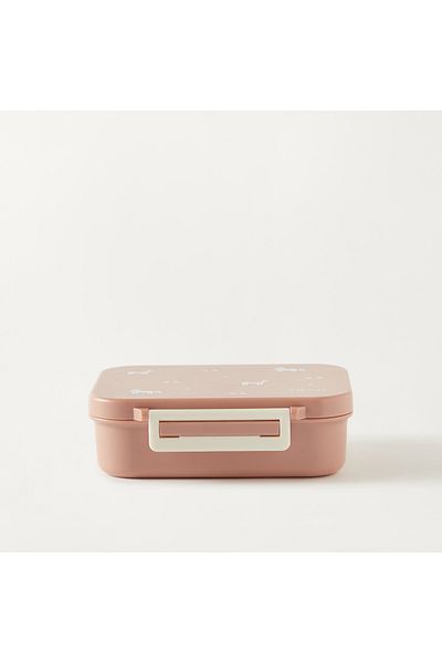 Citron Printed Sectioned Lunch Box with Clip Lock Lid6 -Month Warranty