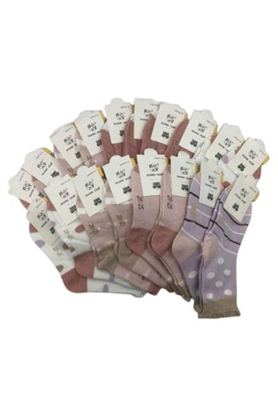 bony Set 20 short socks for children Bony, Multicolor with print, assorted. 25-30