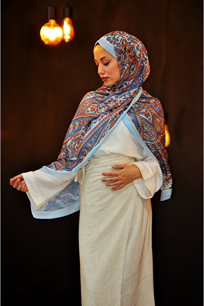 MSCARFS Kasr Pattern Cotton Voile Silk Shawl