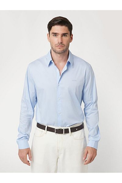 Guess Men's Blue Shirt (Model Code : M1Yh20)