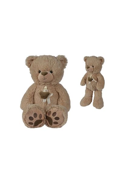 OEM Brown teddy bear with ribbon Nicotoy 55 cm