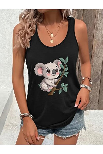 NOFLEN ΓΥΝΑΙΚΕΙΟ T-SHIRT ΜΕ ΧΑΡΙΤΩΜΕΝΟ ΚΟΑΛΑ