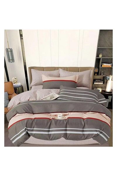OEM Double Bed Linen, Stripe Print, 2 Persons, 240x250cm, Finet, Multicolor