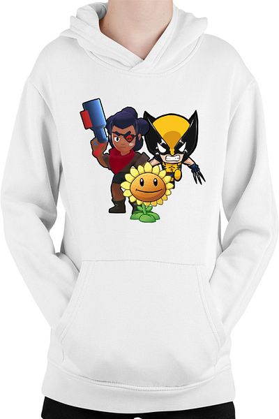 OEM Hanorac Copii Brawl Stars Shelly Fighter Zombies Green Wolverine