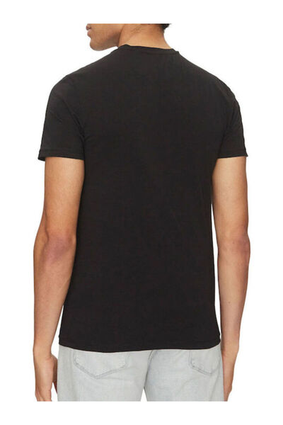 Guess Men Black Joe Single Crew Neck Ss Tshirt