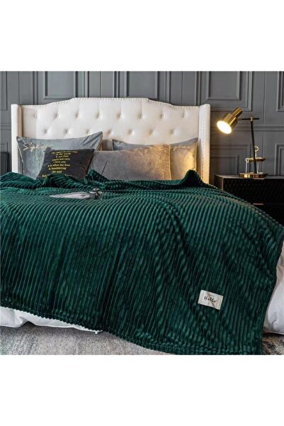 OEM Patura Cocolino, 2 persoane, 200x230cm, Uni, Verde Smarald