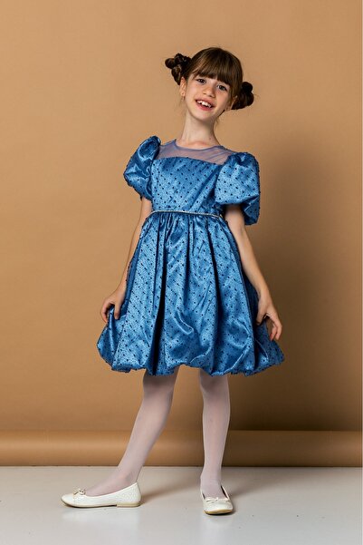 Daisy Girls Kırmızı Işıltı Kız Çocuk Abiye Elbisesi