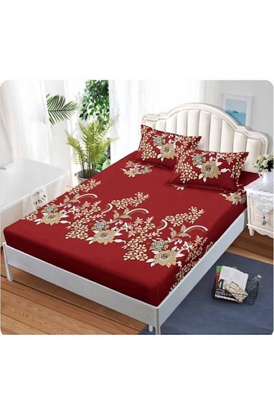 OEM Bed Sheet, 2 Persons, 160x200 cm, Modern Print, Multicolor