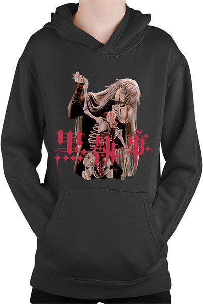 OEM Black Butler Undertaker Shinigami Kill Manga Kids Hoodie
