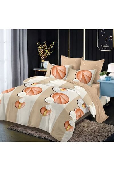 OEM Bed Linen, Finet, 6 Pieces, 2 People, Abstract Print M3, 230x250cm, Multicolor