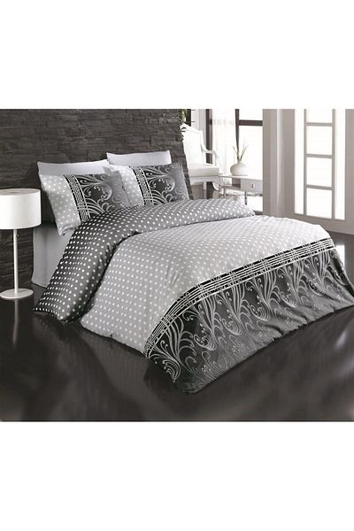 PAMUK DÜNYAM HOME Felicita-Grey Duvet Cover Set