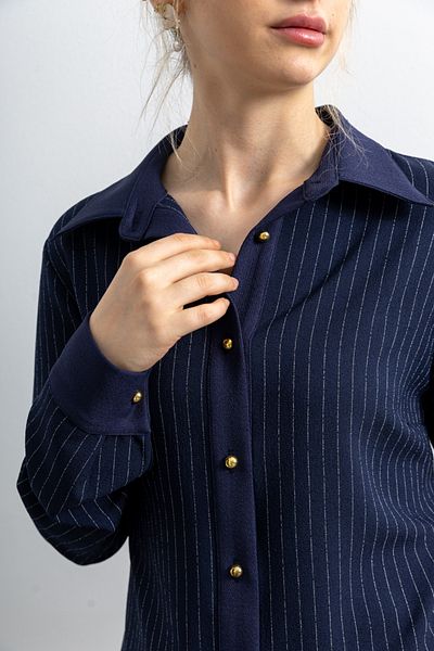 TUĞBA ERGÜL Women's Striped Oversized Tunic
