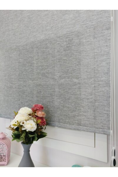 atölyeperde Atölye Perde Çiftli Sistem Luna Series Siyah Gri Kırçıllı Çizgili...