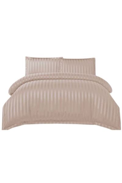 OEM Lenjerie de Pat, Cearsaf cu Elastic, Finet Tip Damasc, 4 piese, Uni, 180x...