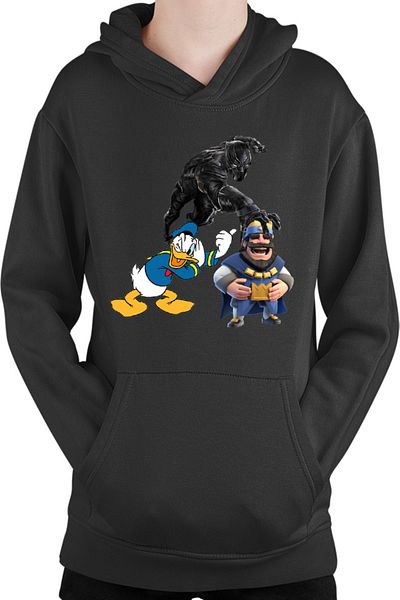 OEM Children's Hoodie Black Panther Donald Duck Brawl Stars King