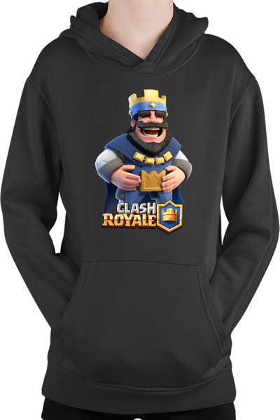 OEM Hanorac Copii Clash Royale King Laugh Player Blue Side Gold